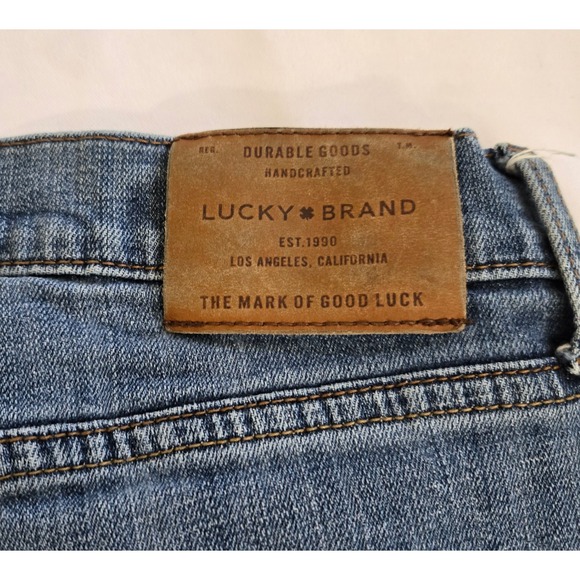 Lucky Brand 221 Straight Leg Jeans Mens Size 32x29 Blue Denim Classic Retro Cool - Picture 12 of 14